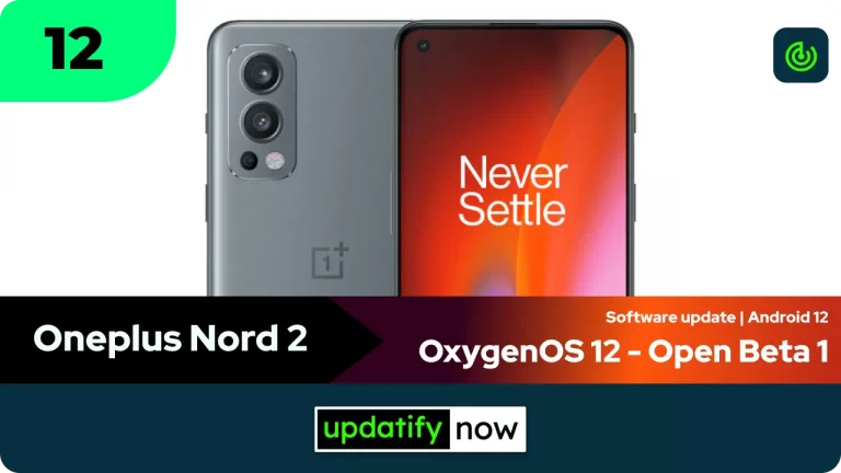 Oneplus Nord 2: OxygenOS 12 Open Beta 1