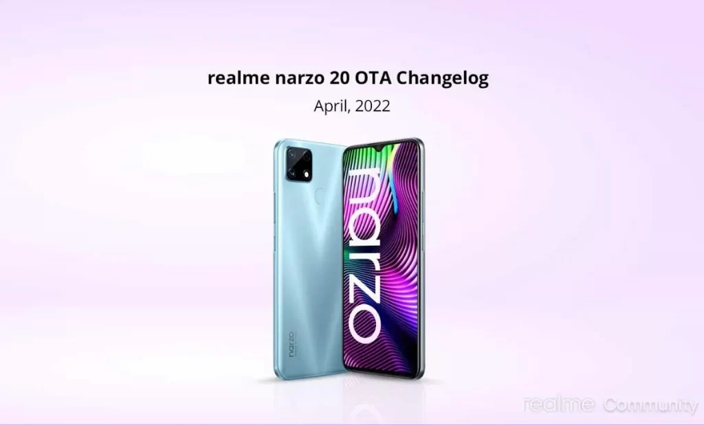 Realme Narzo 20 April 2022 Security Patch