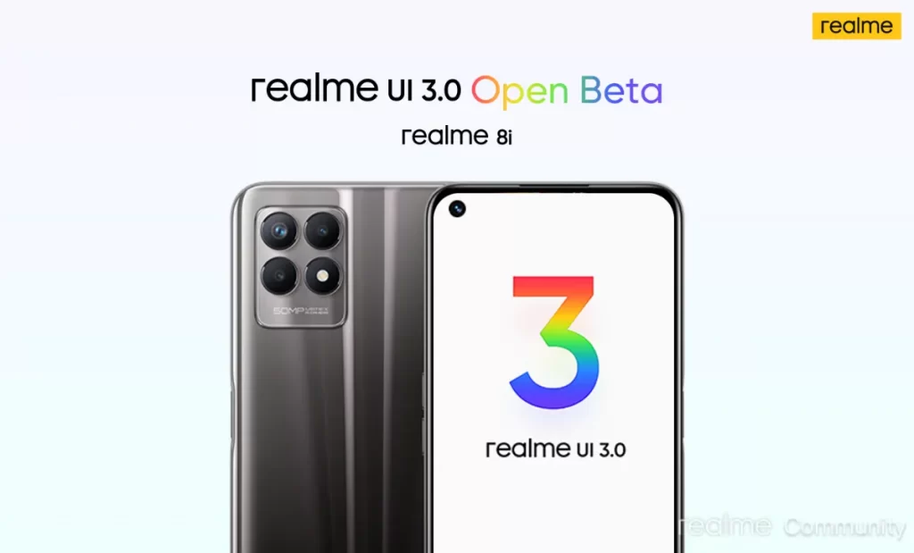 Realme 8i Realme UI 3.0 Open Beta