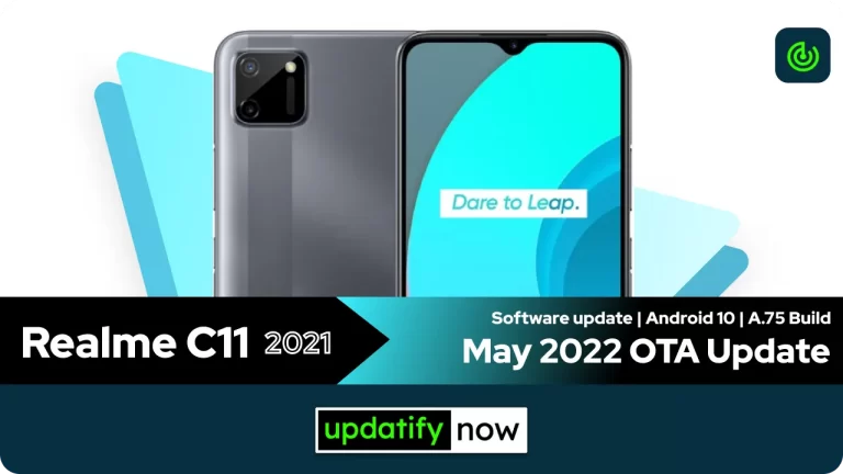 Realme C11 2021: May 2022 OTA Update with A.75 Build
