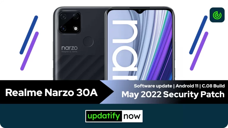 Realme Narzo 30A: May 2022 Security Patch with C.08 Build