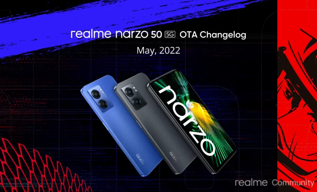 Realme Narzo 50 5G May 2022 OTA Update