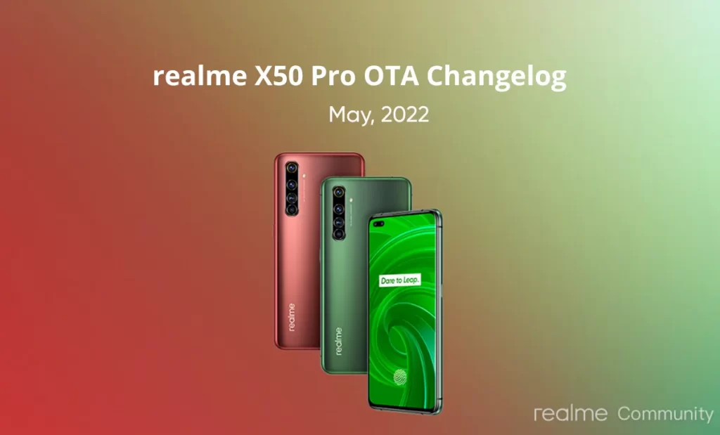 Realme X50 Pro May 2022 Security Patch