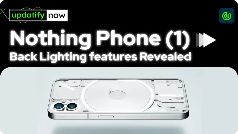 Nothing Phone 1: Back Lighting Features Revealed