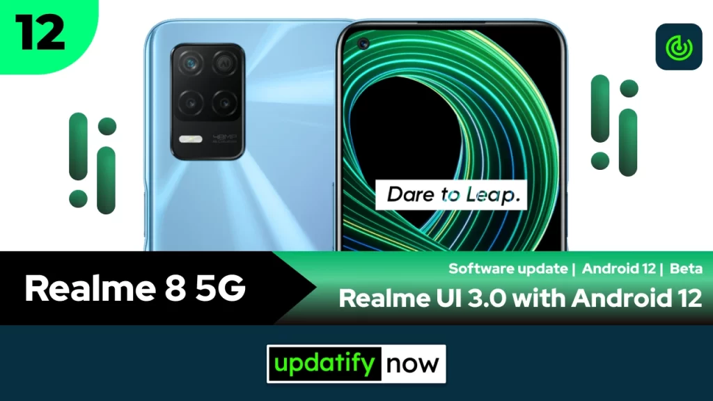 Realme 8 5G Realme UI 3.0 with Android 12 - Open Beta