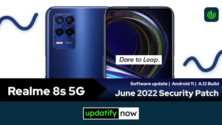 Realme 8s 5G: June 2022 Security Patch with A.12 Build