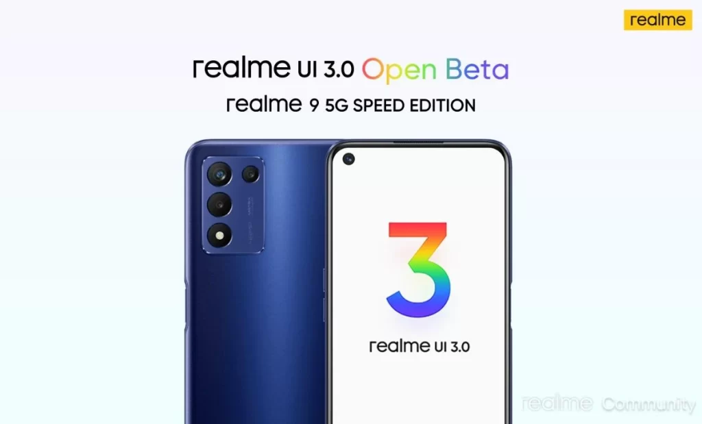 Realme 9 5G SE Realme UI 3.0 - Open Beta