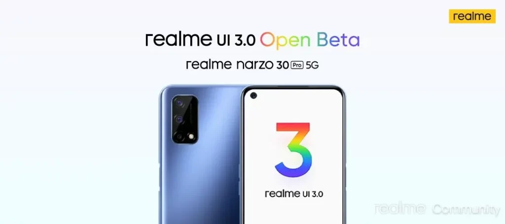 Realme Narzo 30 Pro 5G Realme UI 3.0 - Open Beta