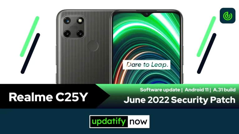Realme C25Y: June 2022 Security Patch with A.31 Build
