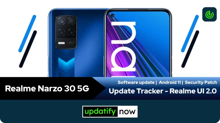 Realme Narzo 30 5G: July 2022 Security Patch with A.16 Build
