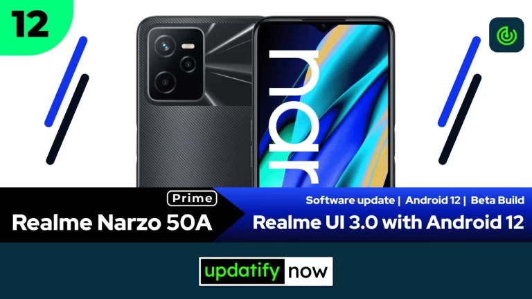 Realme Narzo 50A Prime: Realme UI 3.0 with Android 12 – Early Access